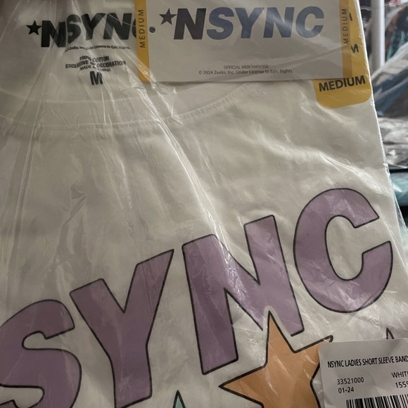 NSYNC Ladies Short Sleeve Band Tee - Picture 3 of 7